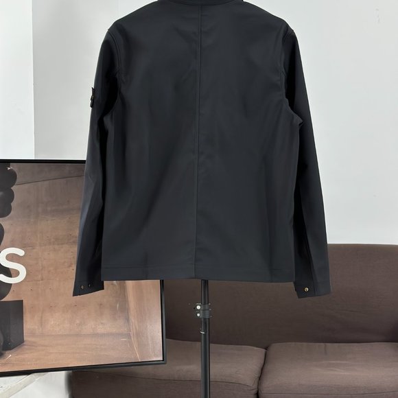 STONE ISLAND SS23 Solid Color Softshell Shirt Style Jacket - Picture 2 of 4